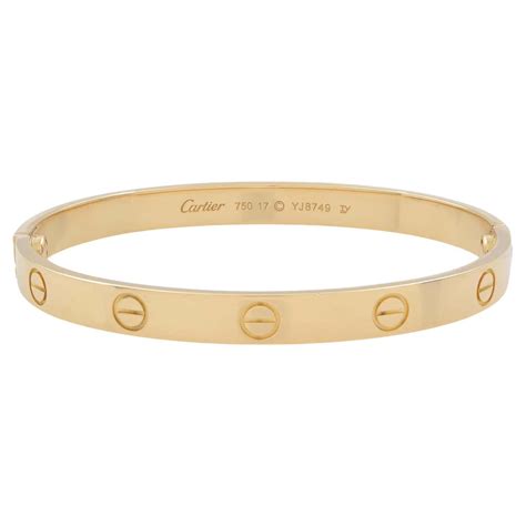 cartier 16 aap 8899 au750 1y|cartier love bracelet stamps.